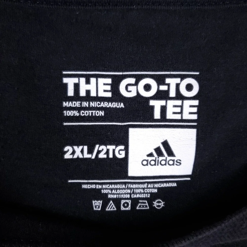 Adidas 2017 NBA Champions Golden State Warriors Shirt Mens 2XL Black GSW Tee‎